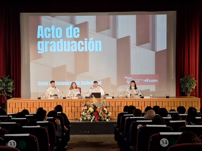 La Facultad de Comunicación celebra el acto de despedida de la promoción 2022-2026 del Grado en Comunicación Audiovisual
