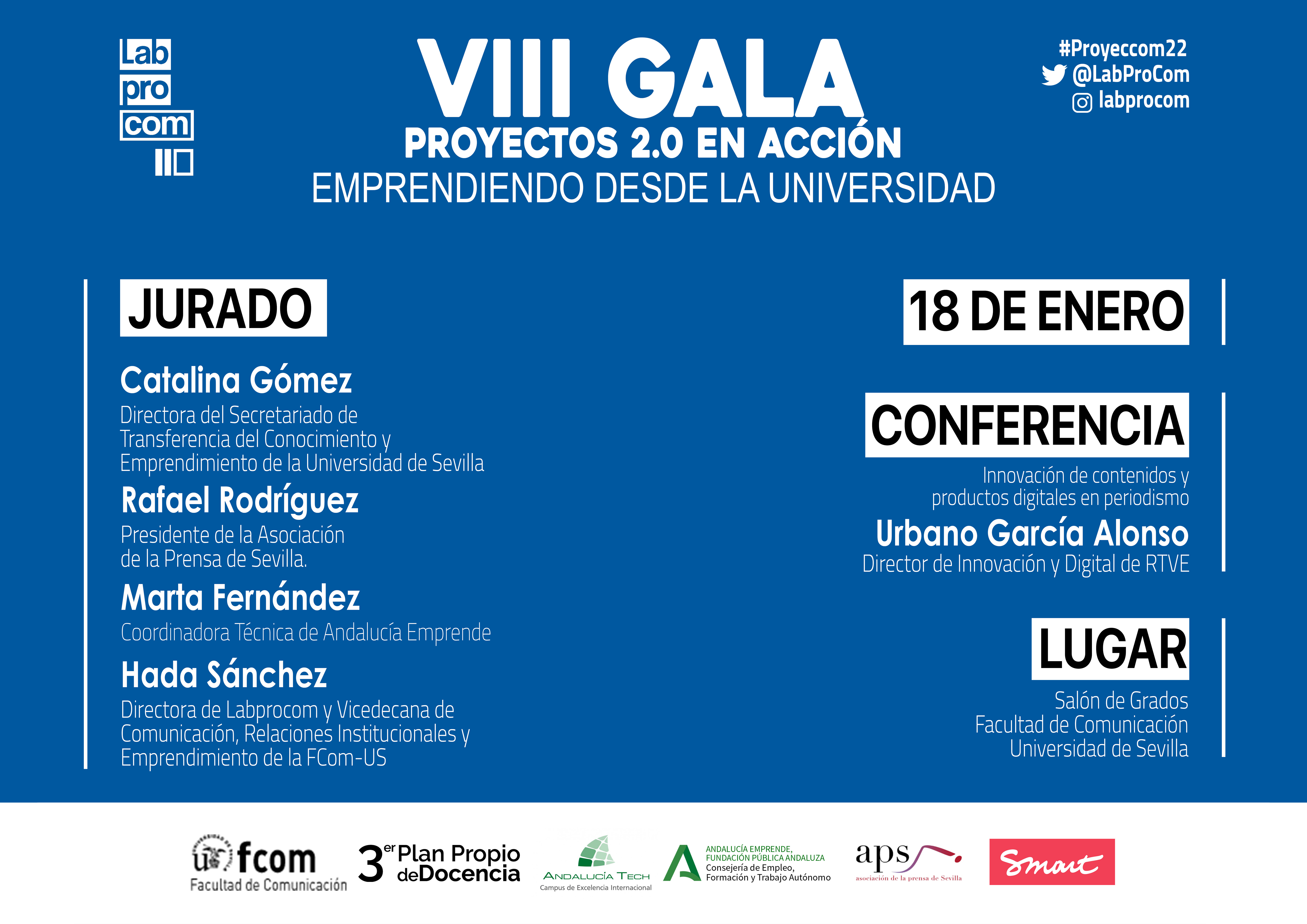 La FCom acoge la VIII Gala "Proyectos 2.0 en Acción"