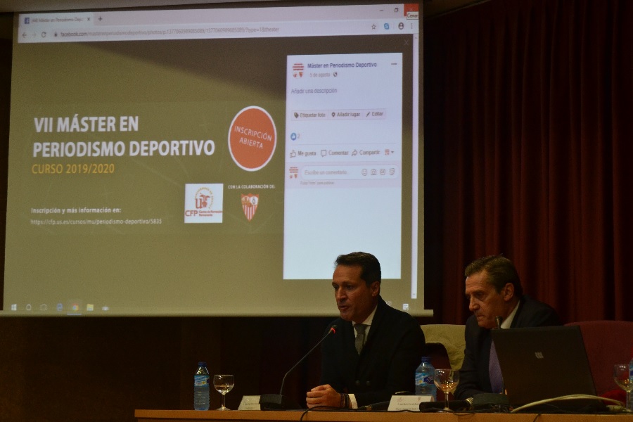 José Mª Cruz inaugura el Máster en Periodismo Deportivo
