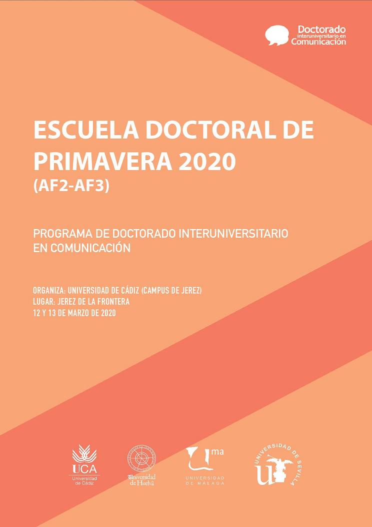Escuela Doctoral de Primavera 2020 en Jerez de la Frontera
