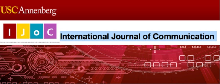 José Candón y David Montero publican en el International Journal of Communication