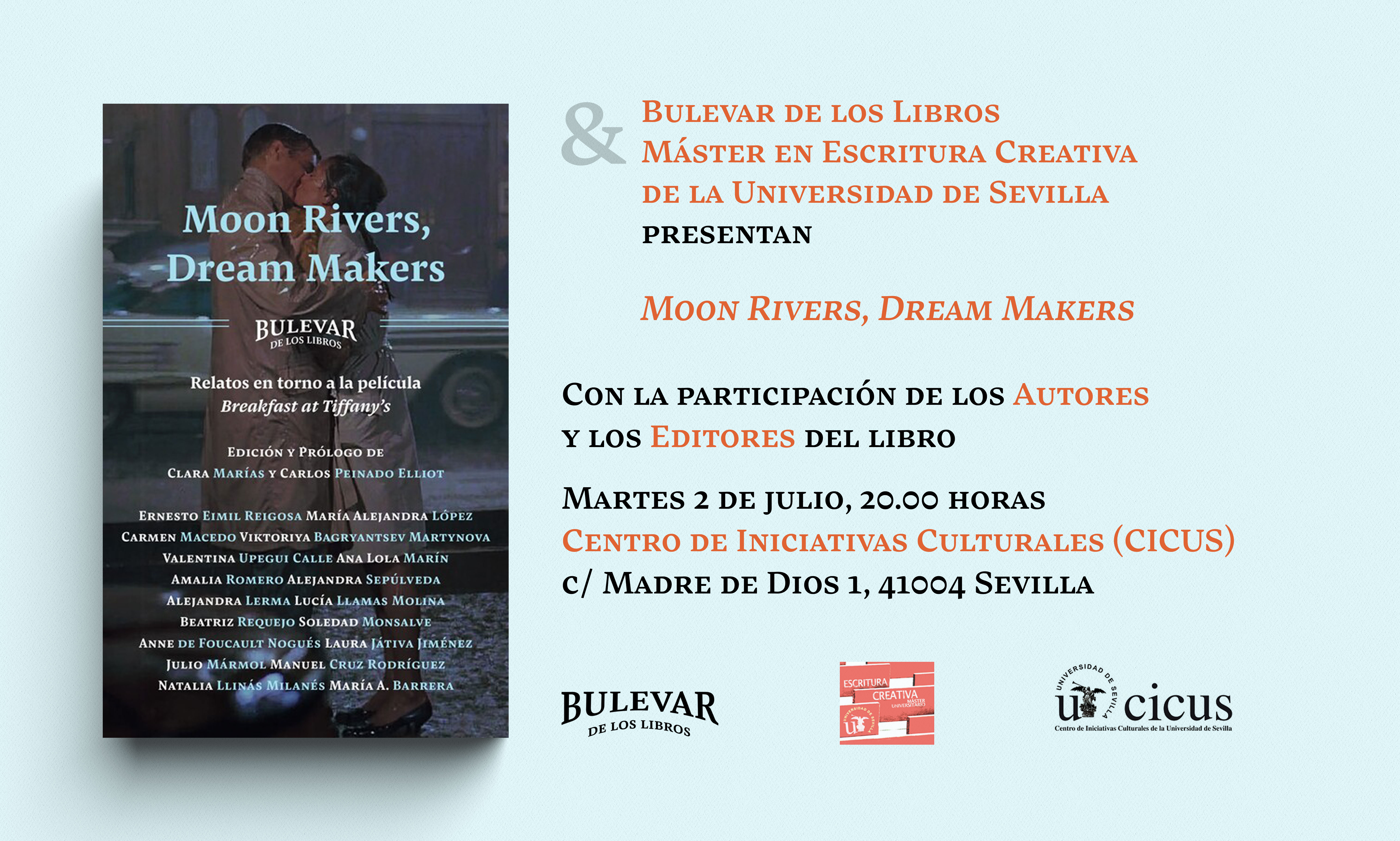 Invitación a la presentación del libro Moon Rivers, Dream Makers