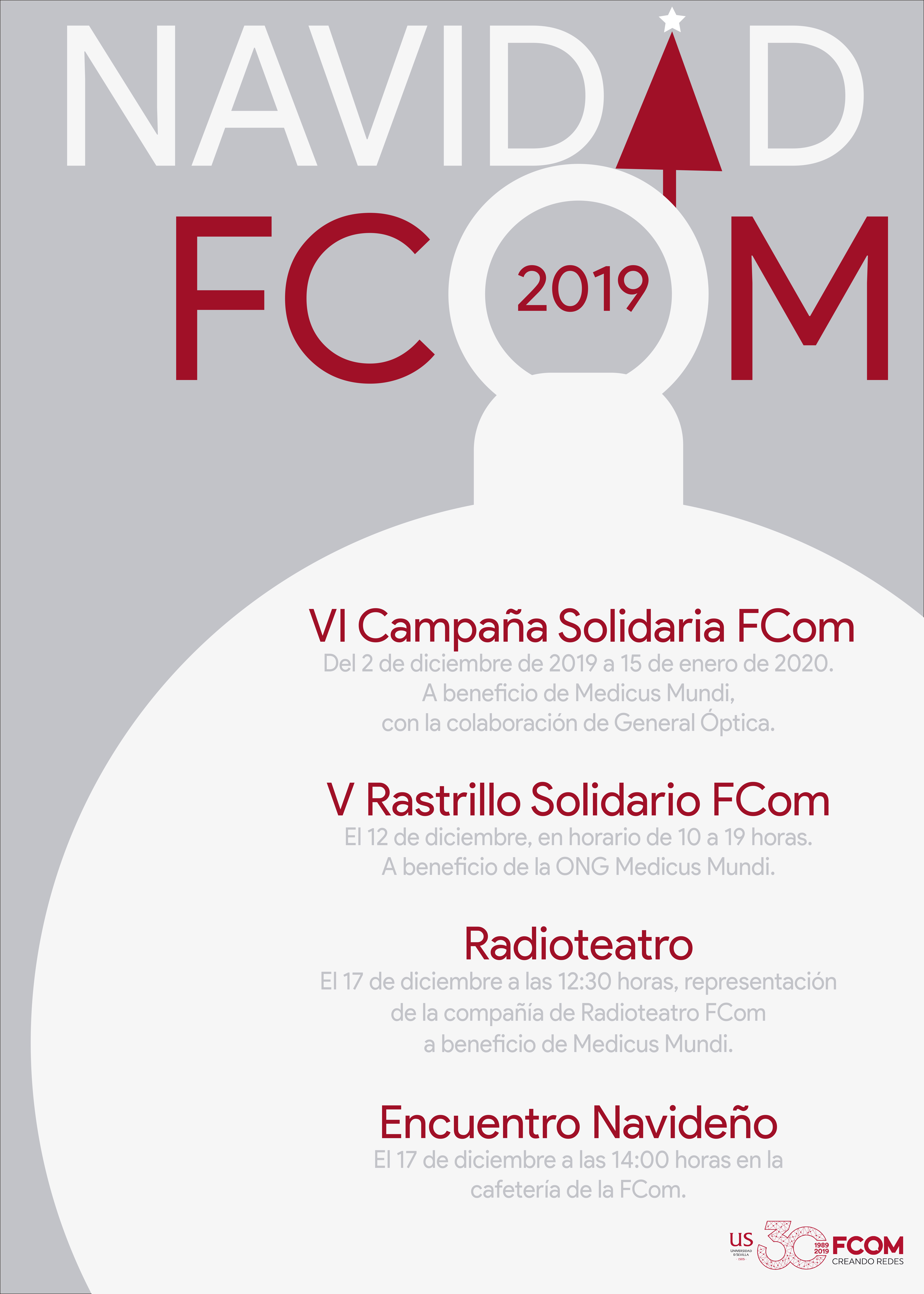 Programa de Navidad de la Facultad de Comunicación de la Universidad de Sevilla 2019