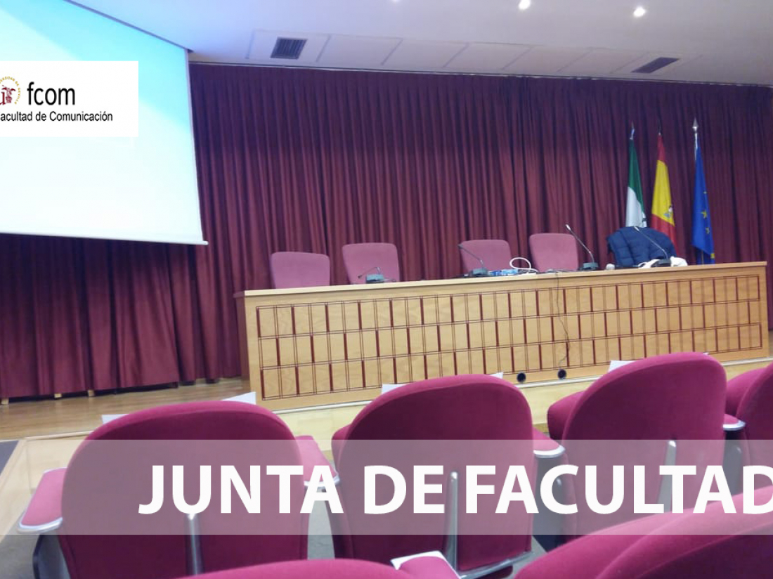 Convocatoria Ordinaria Junta de Facultad