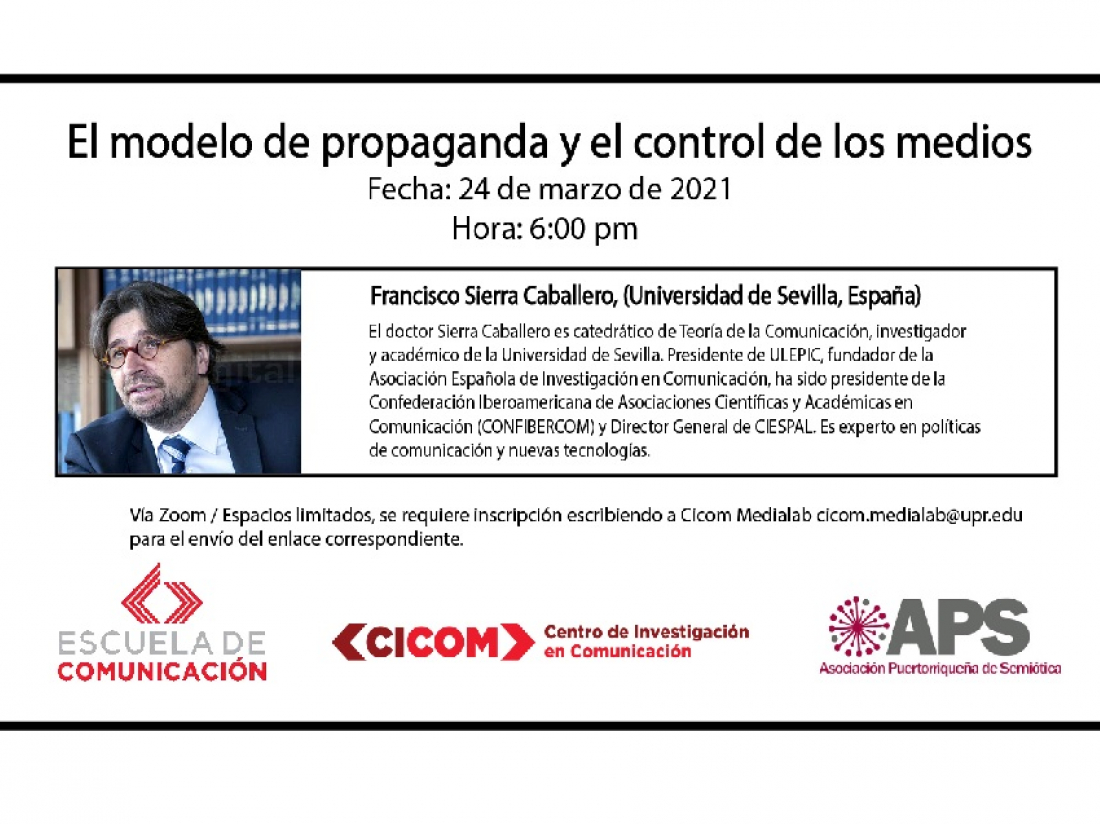 Francisco Sierra imparte una conferencia en Puerto Rico.