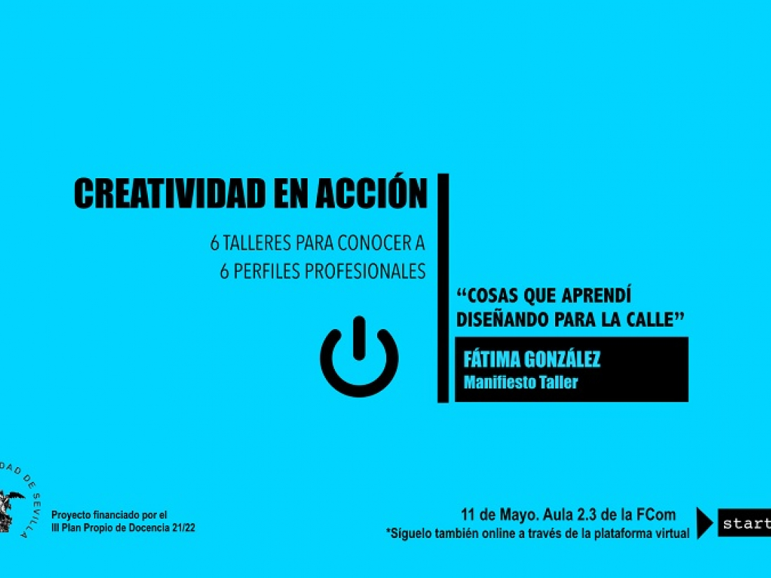 Fátima González, diseñadora gráfica, en “Creatividad en Acción” en la FCom