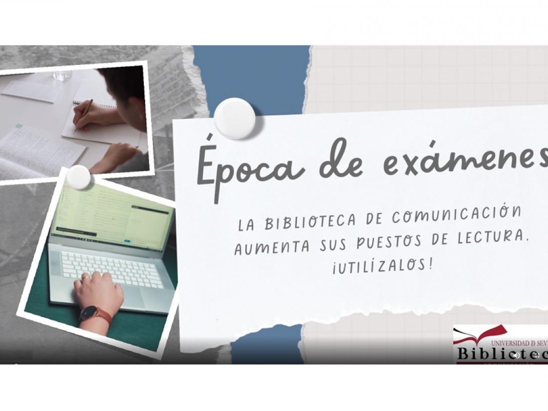 La Biblioteca de Comunicación amplía los puestos de lectura en periodo de exámenes