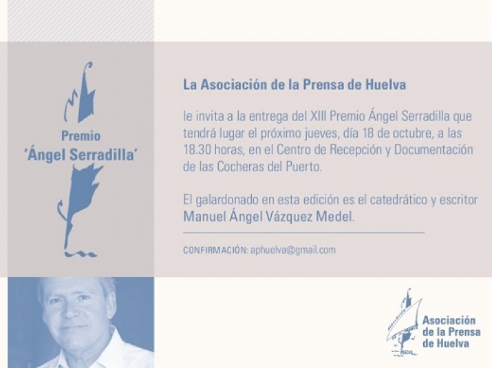 galardon  Manuel Ángel Vázquez Medel,