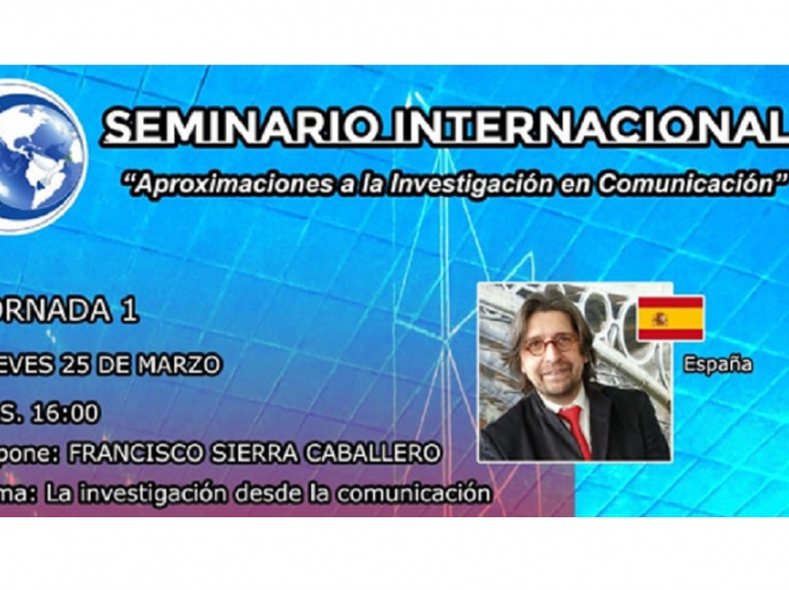 Francisco Sierra en un seminario internacional en Bolivia