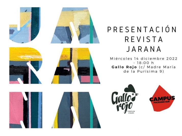 cartel presentación de la revista Jarana