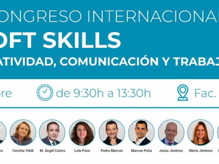 Cartel del V Congreso Internacional Soft Skills, que lleva por título 'Creatividad, comunicación y trabajo en equipo'