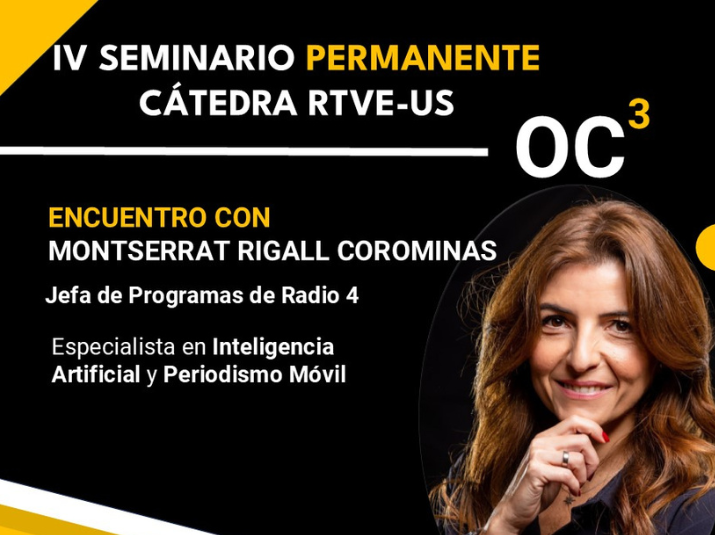 Montserrat Rigall en la Cátedra RTVE-US
