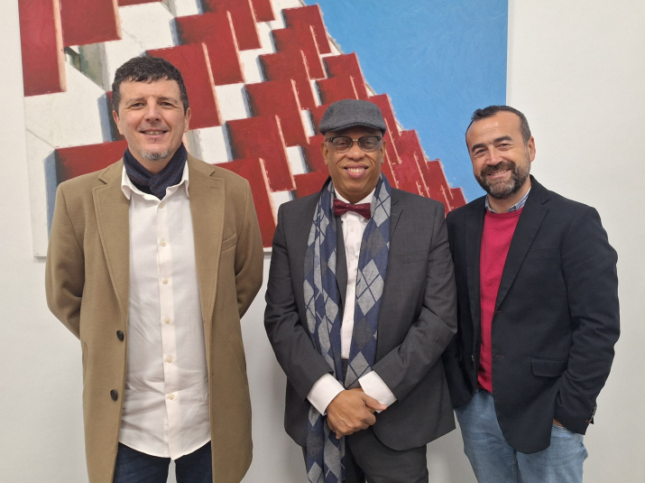 Ricardo Chica Géliz con Luis Navarrete y Antonio Gómez
