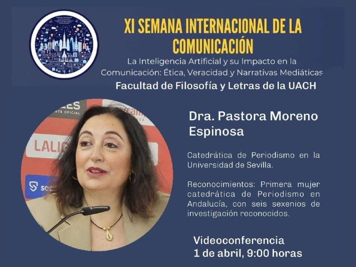 Pastora Moreno en la Semana de la Comunicación