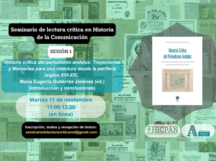 Seminario de Lectura crítica en Historia de la Comunicación Seminario de Lectura crítica en Historia de la Comunicación