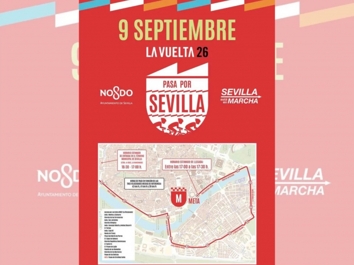 Aviso a la comunidad: cortes de tráfico en Sevilla con motivo de La Vuelta Ciclista a España