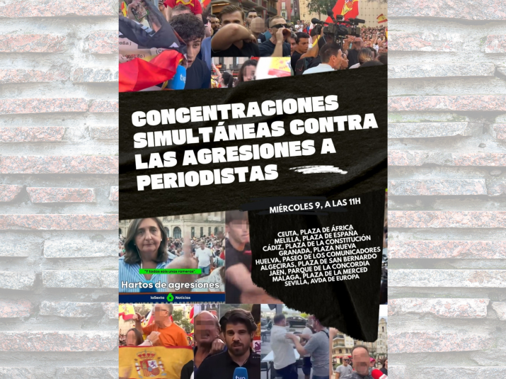 Movilización en Sevilla contra las agresiones y amenazas a periodistas