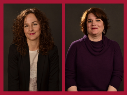 Ángeles Martínez-García y Mónica Barrientos-Bueno