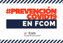 Campaña #PrevenciónCOVID19enFCom 