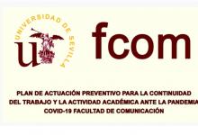 Información para el profesorado de la FCom de cara al inicio del curso 2020-21