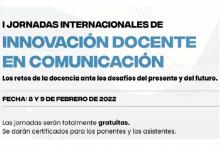 I Jornadas Internacionales de Innovación Docente en Comunicación