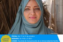 Cartel La exposición interactiva “Rostros de los ODS: Mujeres de Gaza y Sevilla que transforman el mundo”