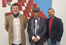 Ricardo Chica Géliz con Luis Navarrete y Antonio Gómez