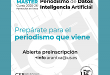 Máster en Periodismo de Datos e Inteligencia Artificial