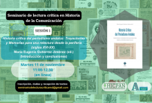 Seminario de Lectura crítica en Historia de la Comunicación