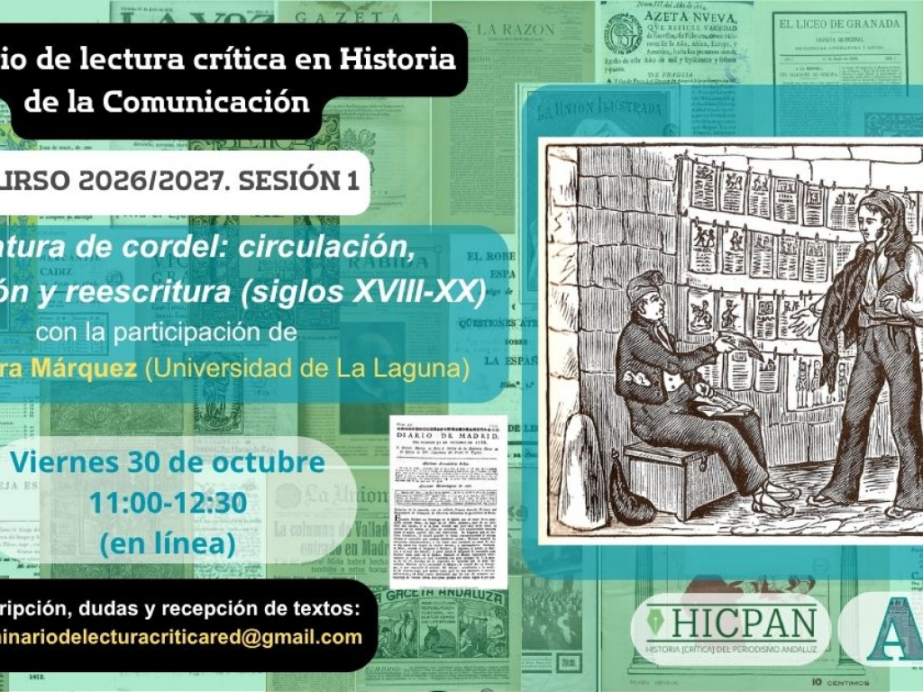 Se inaugura la segunda edición del Seminario de Lectura crítica en Historia de la Comunicación